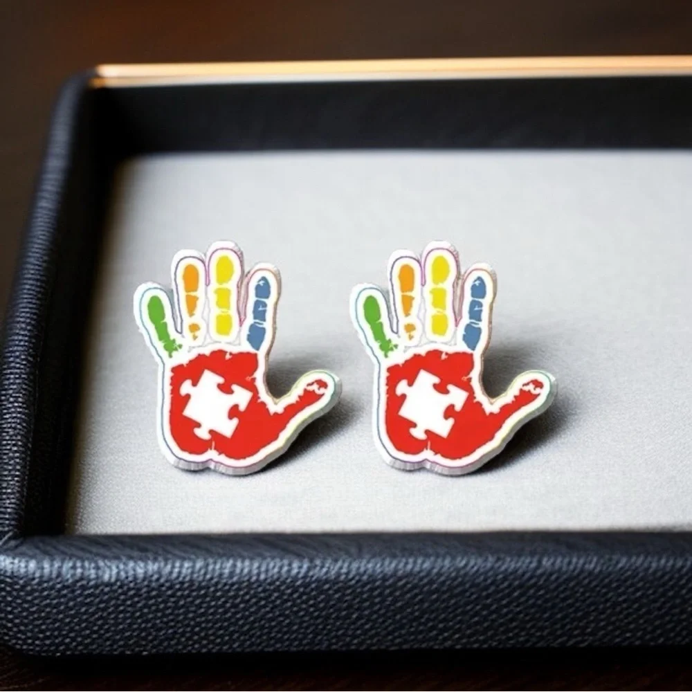 Stand Out for a Cause: Charming Autism Awareness Studs! 🧩✨NWT Stud Earrings